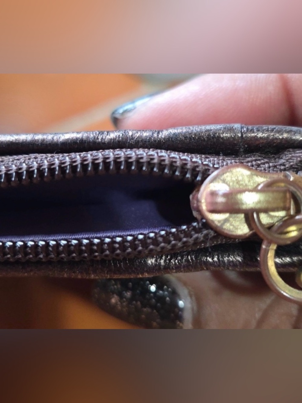 Coach Brown Poppy Signature
Wristlet with Gold Plaque w/ Original Hang Tag GUC - Picture 13 of 14